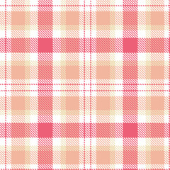 Elegant Seamless Tartan featuring Dusky white and Dark carnation Textile Design
