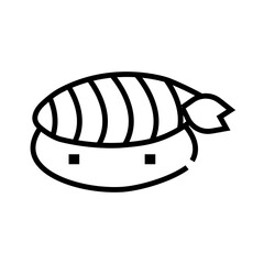 sushi icon on white background