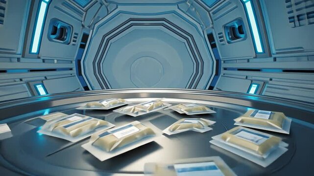 Food on a spaceship.