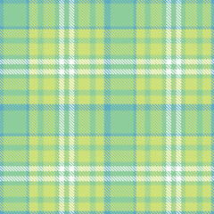 Elegant Pastel hospital green & Soft light yellow green Seamless Tartan Textile Design