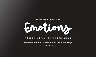 Playful style font design, childish alphabet letters and numbers vector illu thick funny font for headlines, funny text shirts, childish hood logo, quotes, and birthday headlines. 