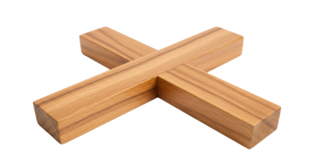 Isolated Wooden Trivet