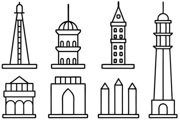 Urban Tower Illustration Pack
