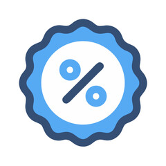 Percentage Symbol in Round Icon Design