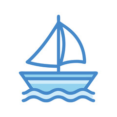 Sailing Boat Icon Design