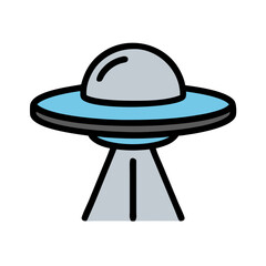UFO Flying Saucer Icon Design