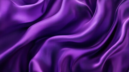 Obraz premium Captivating Purple Silk Fabric with Luxurious Draping and Flowing Waves