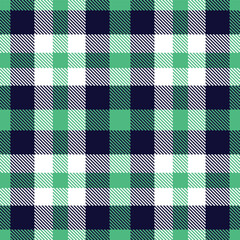 Sandy dark seafoam green Seamless Tartan with Dark dark navy accents Textile Design