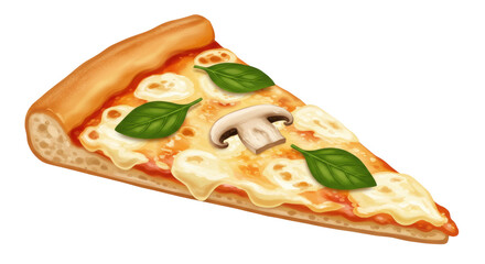 Isolated Pizza Slice