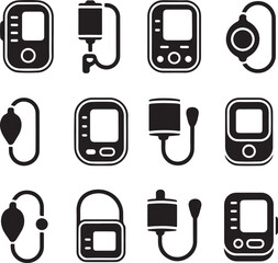 Blood pressure monitor icon, blood pressure monitor isolated, blood pressure monitor, blood pressure device, blood pressure check