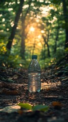 Obraz premium Forest Path Water Bottle