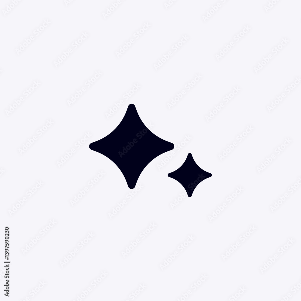 Poster artificial intelligence symbol in minimal style. simple curves create a modern and sleek icon.