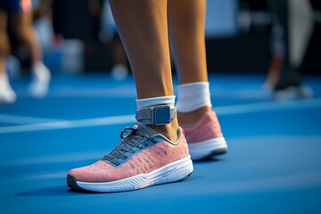 3d musculoskeletal ultrasound being used analyze tennis players tendons during a match providing realtime insights for injury prevention