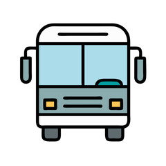 Bus Rear View Icon Design