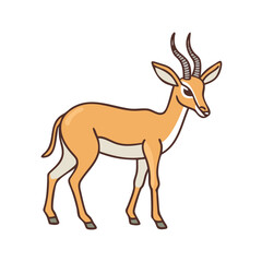 Obraz premium antelope icon, antelope vector illustration-simple illustration of antelope, perfect for antelope logos and icons