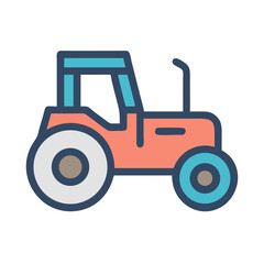Tractor Vehicle Icon Design