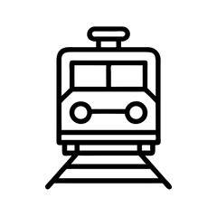 Train Front View Icon Design