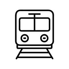 Train Front View Icon Design