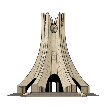 monument of the martyrs vector illustration isolated on white background 