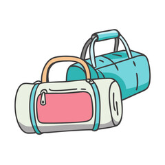 duffel bags icon, duffel bags vector illustration-simple illustration of duffel bags, perfect for duffel bags logos and icons