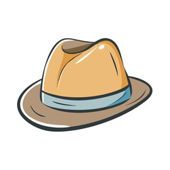 fedora icon, fedora vector illustration-simple illustration of fedora, perfect for fedora logos and icons