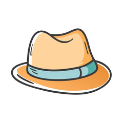 fedora icon, fedora vector illustration-simple illustration of fedora, perfect for fedora logos and icons
