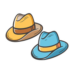 fedora hats icon, fedora hats vector illustration-simple illustration of fedora hats, perfect for fedora hats logos and icons