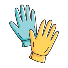 Obraz premium gloves icon, gloves vector illustration-simple illustration of gloves, perfect for gloves logos and icons