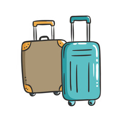 luggage icon, luggage vector illustration-simple illustration of luggage, perfect for luggage logos and icons
