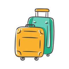 luggage icon, luggage vector illustration-simple illustration of luggage, perfect for luggage logos and icons
