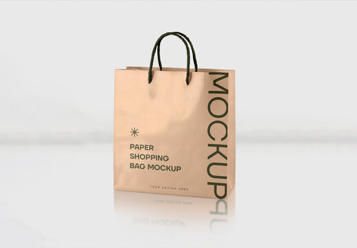 Brown Paper Bag Mockup