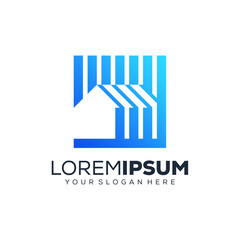 Abstract real estate logo design