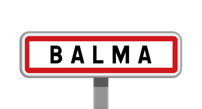 Panneau sur poteau de Balma, Haute-Garonne, Occitanie