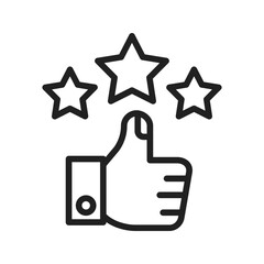 Rating icon vector image. Suitable for mobile apps, web apps and print media.