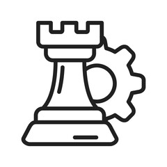 Strategy icon vector image. Suitable for mobile apps, web apps and print media.