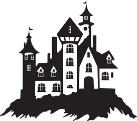 Fototapeta premium Echoes of Fear The Haunted House That Holds Dark Secrets