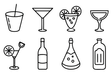 Hand Drawn Vermouth Vector Elements