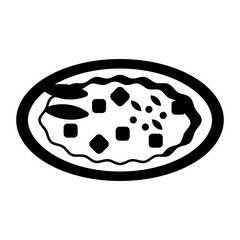 Chweinegulasch or Pichelsteiner vector icon design, German cuisine symbol, Germany Serving Platter sign, European gastronomy food culture stock illustration, Goulash served in bowl concept