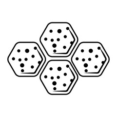 Honigkuchen vector icon design, German cuisine symbol, Germany Serving Platter sign, European gastronomy food culture stock illustration, Honeycomb Lemon Cake concept