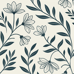 Seamless pattern design created in various geometric shapes and vintage style