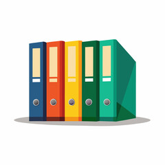 File folders used in the office are designed with artificial intelligence