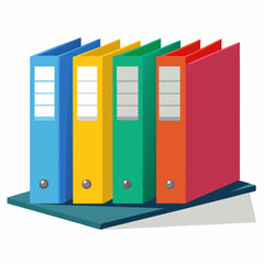File folders used in the office are designed with artificial intelligence