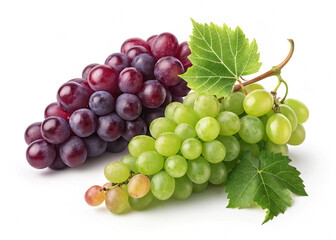 Fototapeta premium grape images with white background