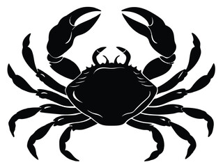 Blue crab vector illustration, a seafood design icon