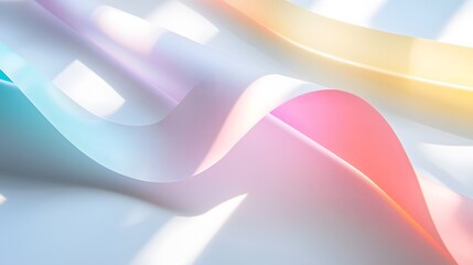 Abstract pastel colors swirl design with light and shadow effects creating a dreamy background.