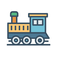 Locomotive Train Icon Design
