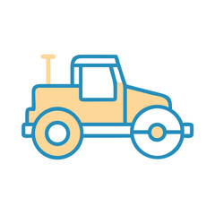Fototapeta premium Road Roller Icon Design