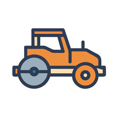 Road Roller Icon Design