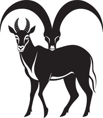 Fototapeta premium Ibex at Dusk The Enigmatic Full Body Presence in Twilight Landscapes