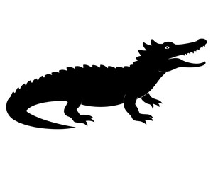 Crocodile Silhouette Vector Design, Crocodile SVG, Crocodile Icon
